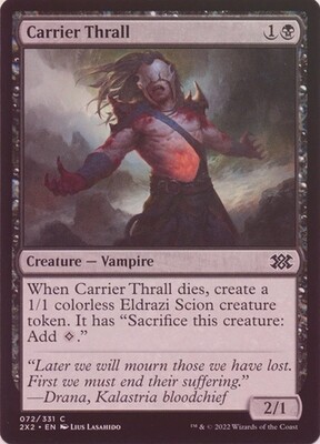 Carrier Thrall 072/331 - Foil Double Masters 2022 Foil Singles