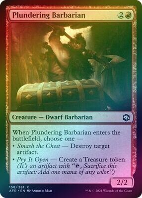 Plundering Barbarian 158/281 - Foil
Adventures in the Forgotten Realms Foil Singles (Español)