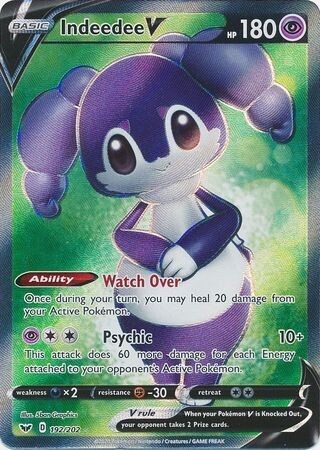 SJ Indeedee V - 192/202 - Full Art Ultra Rare
Sword &amp; Shield (Base Set) Singles