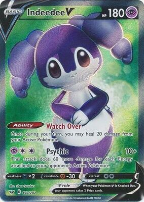 SJ Indeedee V - 192/202 - Full Art Ultra Rare
Sword &amp; Shield (Base Set) Singles