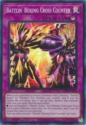 Battlin&#39; Boxing Cross Counter - LD10-EN038 - Super Rare 1st Edition Soulburning Volcano 1st Edition Singles