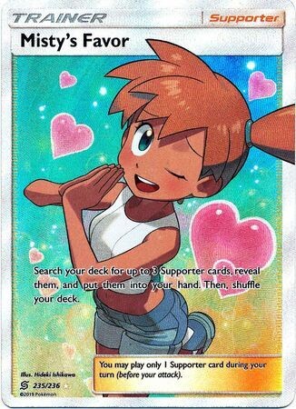 SH Misty&#39;s Favor - 235/236 - Full Art Ultra Rare
Sun &amp; Moon: Unified Minds Singles (Espanol)