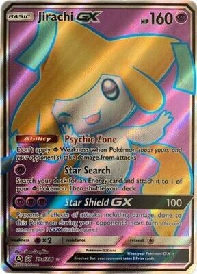SH Jirachi GX - 79a/236 - Alternate Art Promo
Pokemon Alternate Holo and Alternate Art Promos