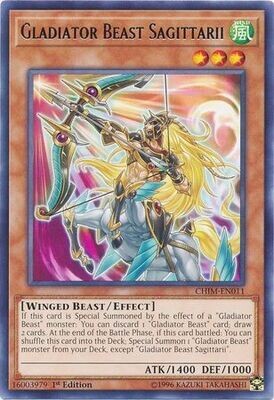 Gladiator Beast Sagittarii - CHIM-EN011 - Rare 1st Edition Chaos Impact 1st Edition Singles