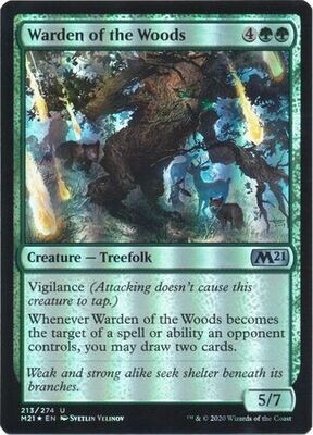 Warden of the Woods 213/274 - Foil Magic 2021 (M21) Foil Singles