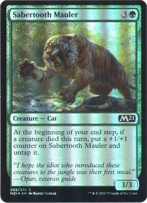 Sabertooth Mauler 202/274 - Foil Magic 2021 (M21) Foil Singles