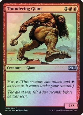 Thundering Giant 165/269 - Foil Magic 2015 (M15) Foil Singles  (Español)