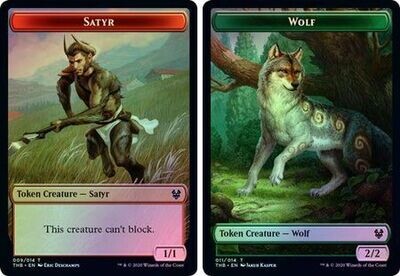 Satyr Token 009 | Wolf Token 011 - Foil - THB
Theros: Beyond Death Singles