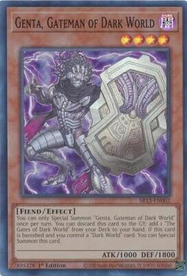 Genta, Gateman of Dark World - SR13-EN002 - Super Rare 1st Edition Structure Deck: Dark World [SR13] 1st Edition  Singles