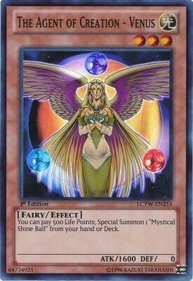 The Agent of Creation - Venus - LCYW-EN253 - Super Rare 1st Edition
Legendary Collection 3: Yugi&#39;s World 1st Edition Singles
