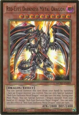 Red-Eyes Darkness Metal Dragon - MGED-EN009 - Premium Gold Rare 1st Edition
Maximum Gold El Dorado 1st Edition Singles