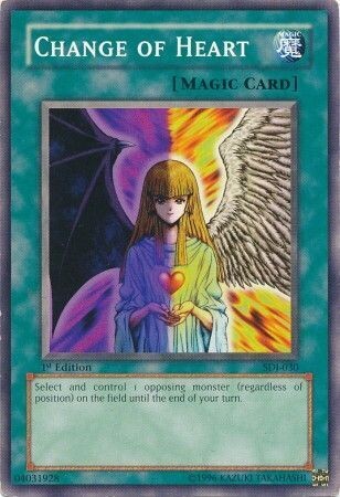 Change of Heart - SDJ-030 - Common 1st Edition Starter Deck: Joey [SDJ] 1st Edition Singles