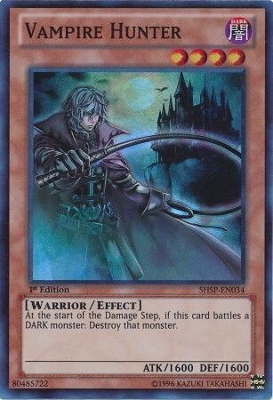 SH Vampire Hunter - SHSP-EN034 - Super Rare 1st Edition
Shadow Specters 1st Edition Singles