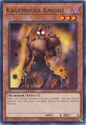 Kagemucha Knight - MGED-EN131 - Rare 1st Edition
Maximum Gold El Dorado 1st Edition Singles (Espanol)