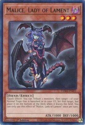 Malice, Lady of Lament - TAMA-EN051 - Rare 1st Edition Tactical Masters 1st Edition Singles