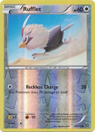 Rufflet - 92/114 - Common Reverse Holo
XY: Steam Siege Reverse Holo Singles