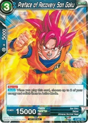 Preface of Recovery Son Goku - Promotion Cards (PR)
Promotion Cards