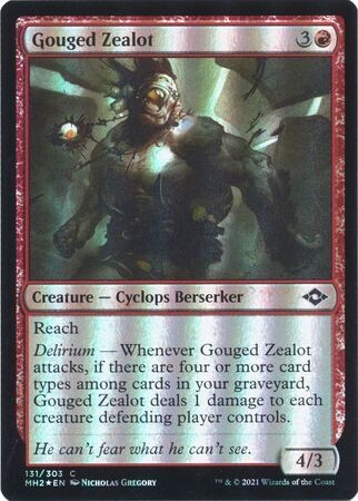 Gouged Zealot 131/303 - Foil Modern Horizons 2 Foil Singles
