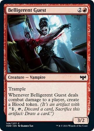 Belligerent Guest 144/277
Innistrad: Crimson Vow Singles