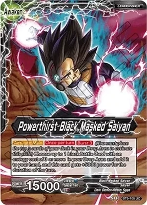 Black Masked Saiyan // Powerthirst Black Masked Saiyan - Miraculous Revival (DBS-B05)
Miraculous Revival