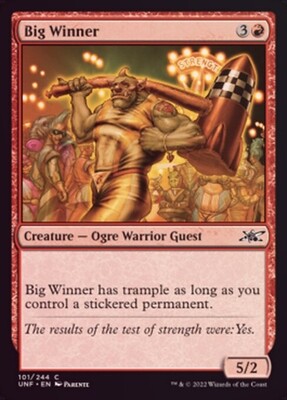 Big Winner 101/244 - Foil
Unfinity Foil Singles