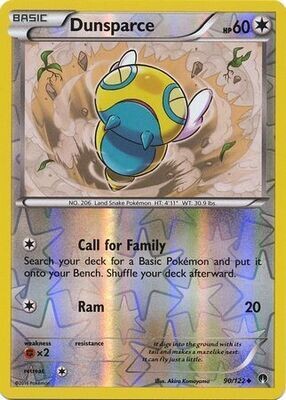 Dunsparce - 90/122 - Uncommon Reverse Holo
XY: Breakpoint Reverse Holo Singles