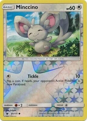 inccino - 85/111 - Common Reverse Holo Sun &amp; Moon: Crimson Invasion Reverse Holo Singles