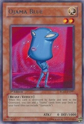 Ojama Blue - RGBT-EN097 - Rare 1st Edition
Raging Battles [RGBT] 1st Edition Singles