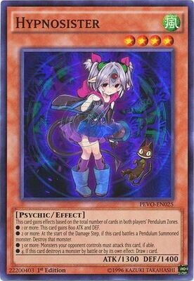 SH Hypnosister - PEVO-EN025 - Super Rare 1st Edition Pendulum Evolution Singles