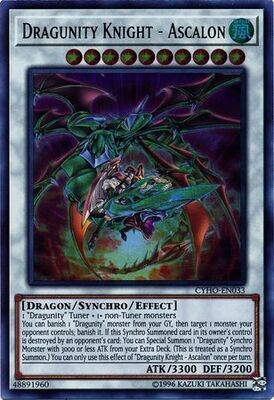 Dragunity Knight - Ascalon - CYHO-EN033 - Ultra Rare Unlimited
Cybernetic Horizon Unlimited Singles