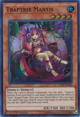 Traptrix Mantis - COTD-EN030 - Super Rare 1st Edition
Code of the Duelist 1st Edition Singles (Espanol)