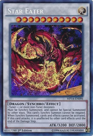Star Eater - MP14-EN096 - Secret Rare 1st Edition
Yu-Gi-Oh! 2014 Mega-Tins Singles