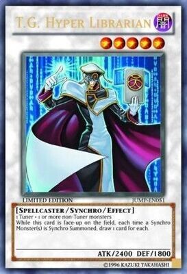 T.G. Hyper Librarian - JUMP-EN051 - Ultra Rare
Yu-Gi-Oh! Promo Cards