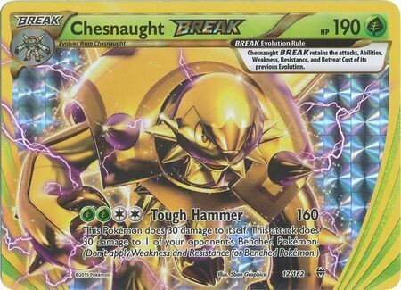 Chesnaught Break - 12/162 - Break Rare
XY: Breakthrough Singles