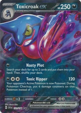 Toxicroak ex - 131/198 - Ultra Rare
Scarlet &amp; Violet (Base Set) Singles