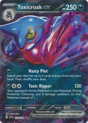 Toxicroak ex - 131/198 - Ultra Rare
Scarlet &amp; Violet (Base Set) Singles