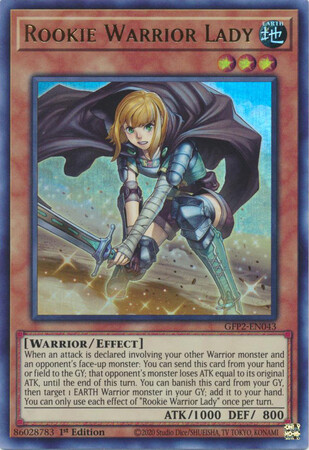 SH Rookie Warrior Lady - GFP2-EN043 - Ultra Rare 1st Edition
Ghosts From The Past: The 2nd Haunting 1st Edition Singles