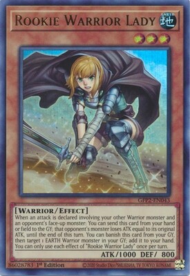 SH Rookie Warrior Lady - GFP2-EN043 - Ultra Rare 1st Edition
Ghosts From The Past: The 2nd Haunting 1st Edition Singles