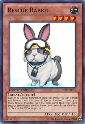 Rescue Rabbit - CT09-EN015 - Super Rare Yu-Gi-Oh! Promo Cards