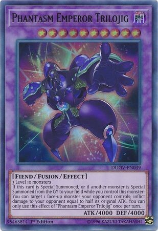 Phantasm Emperor Trilojig - DUOV-EN039 - Ultra Rare 1st Edition Duel Overload 1st Edition Singles