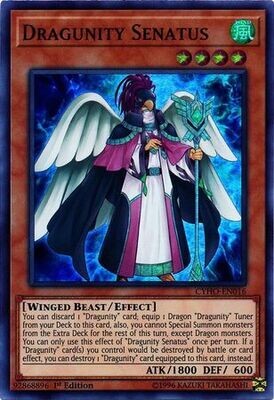 Dragunity Senatus - CYHO-EN016 - Super Rare 1st Edition Cybernetic Horizon 1st Edition Singles