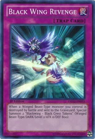 Black Wing Revenge - DRLG-EN031 - Super Rare 1st Edition Dragons of Legend 1st Edition Singles