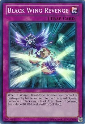 Black Wing Revenge - DRLG-EN031 - Super Rare 1st Edition Dragons of Legend 1st Edition Singles
