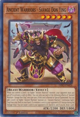 Ancient Warriors - Savage Don Ying - DIFO-EN024 - Common 1st EditionDimension Force 1st Edition Singles *español*