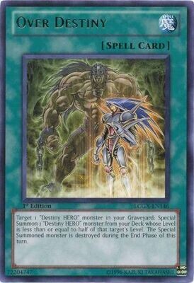 Over Destiny - LCGX-EN146 - Rare 1st Edition
Legendary Collection 2 1st Edition Singles