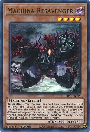 Machina Resavenger - LDS1-EN119 - Ultra Rare 1st Edition
Legendary Duelists: Season 1 [LDS1] 1st Edition Singles