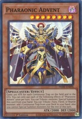SH Pharaonic Advent - PHHY-EN096 - Super Rare 1st Edition Photon Hypernova 1st Edition Singles