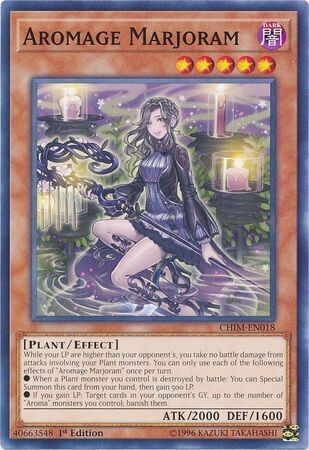 Aromage Marjoram - CHIM-EN018 - Common 1st Edition Chaos Impact 1st Edition Singles