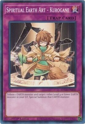 Spiritual Earth Art - Kurogane - SDCH-EN030 - Common 1st Edition Spirit Charmers [SDCH] 1st Edition Singles