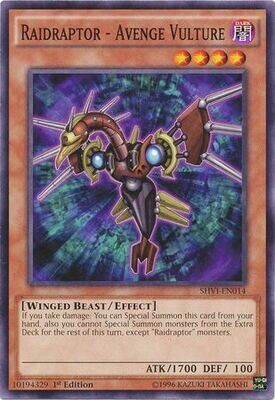 Raidraptor - Avenge Vulture - SHVI-EN014 - Common 1st Edition
Shining Victories 1st Edition Singles *Espanol*